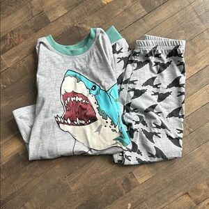 Shark Print Pajama Set